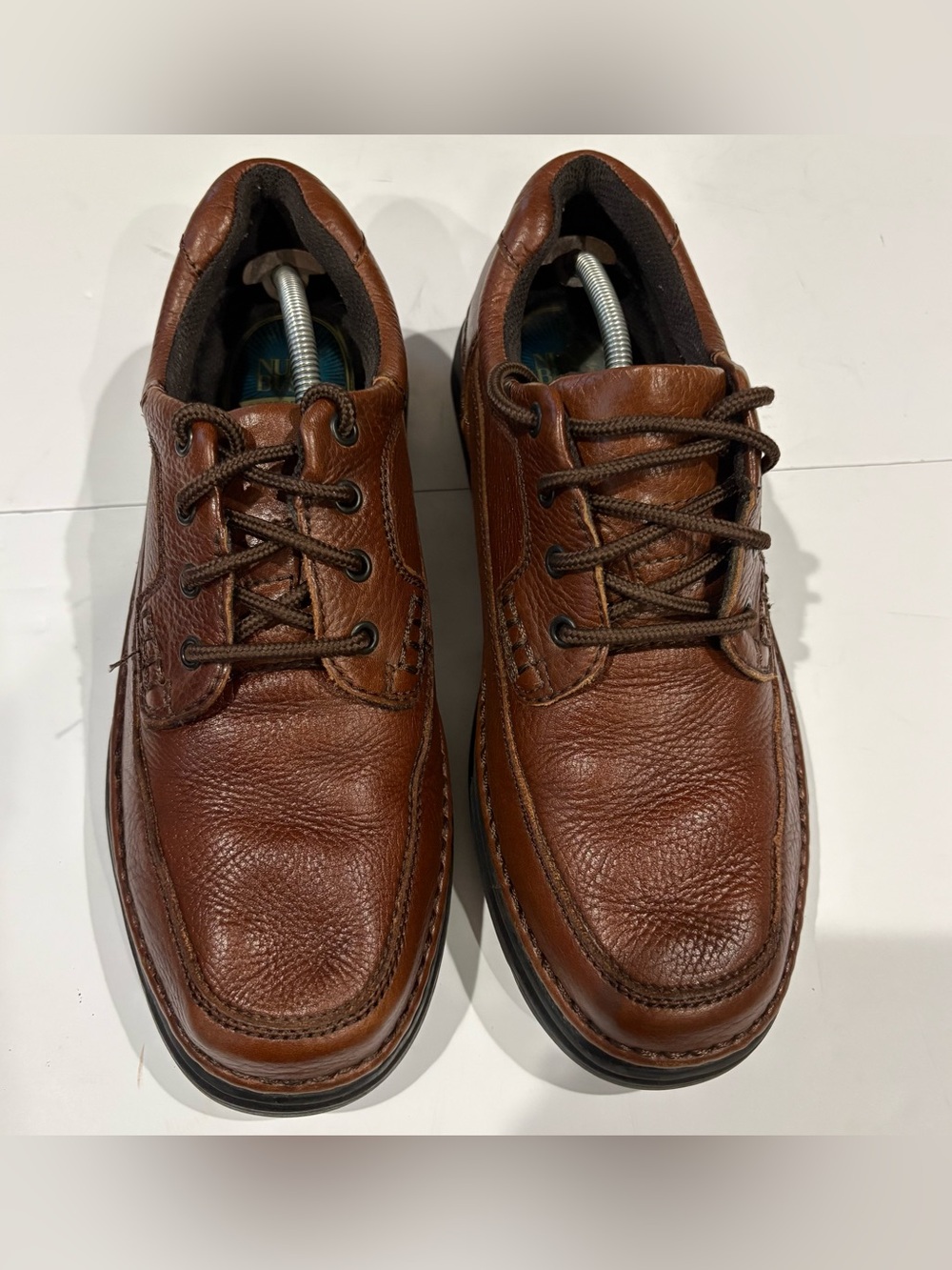 Nunn Bush Men’s 11.5 M Brown Genuine Leather Comfort Gel Oxford Shoes 83890